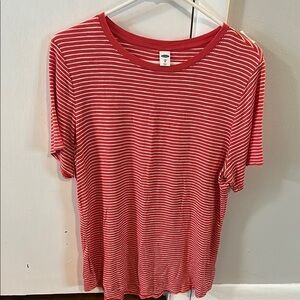 Red Striped Women's Top